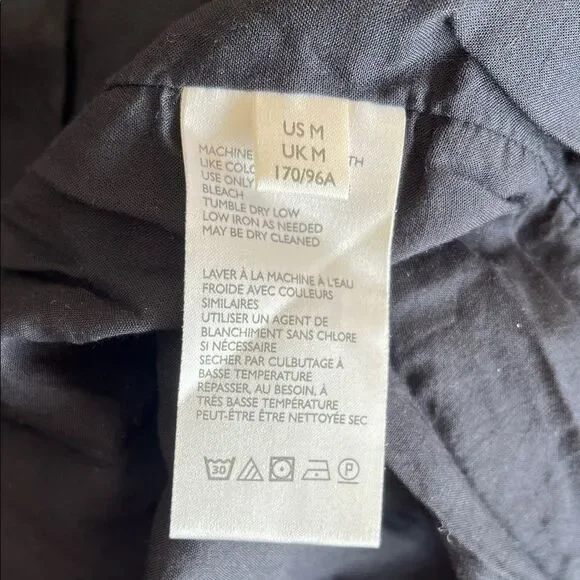 Free People Baja Babe Black Bronze Foil Halter Midi Dress Sz M - Picture 11 of 14